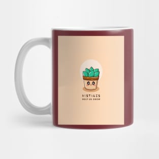 Mistakes Help Us Grow Graphic Mug